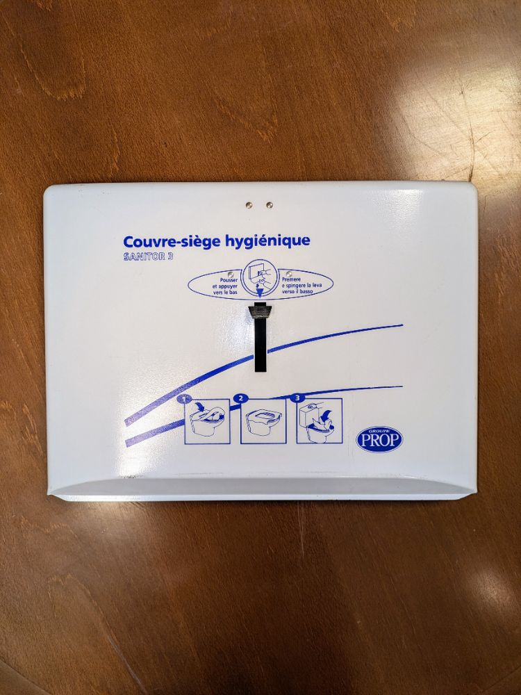 Distributeur couvre siège hygiènique / Groupe Prop