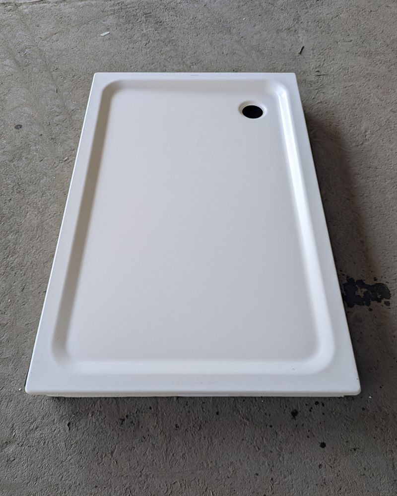 Kaldewei Avantgarde - Receveur de douche Superplan XXL 429-1 Dimensions : 90 x 140 x 4,3 cm, acier émaillé 3,5 mm, effet perlant blanc alpin.