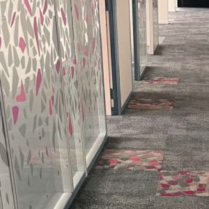 Cloison démontable vitrée