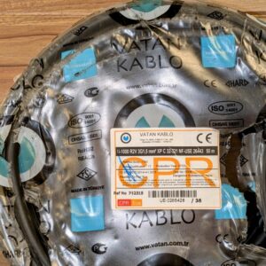 Câble électrique U1000R2V 3X1,5 mm² couronne 50 m